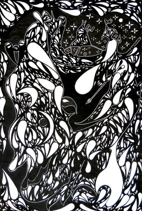 4_Matthew_Morpheus_Slayer of the demons_2008_Gel roll pen on paper_21x29.7cm.jpg